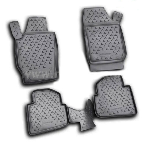 Novline ΜΑΡΚΕ ΠΑΤΑΚΙΑ ΣΕ ΣΚΑΦΗ TPE ΛΑΣΤΙΧΟ ΓΙΑ SKODA ROOMSTER 09/2006+  ΣΕ ΜΑΥΡΟ ΧΡΩΜΑ NOVLINE – 4 ΤΕΜ.