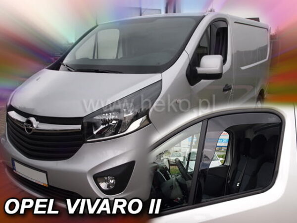Heko ΑΝΕΜΟΘΡΑΥΣΤΕΣ ΓΙΑ OPEL VIVARO 2014+ / RENAULT TRAFIC 2014+ /FIAT TALENTO 2016+ ΖΕΥΓΑΡΙ ΑΠΟ ΕΥΚΑΜΠΤΟ ΦΙΜΕ ΠΛΑΣΤΙΚΟ HEKO - 2 ΤΕΜ.