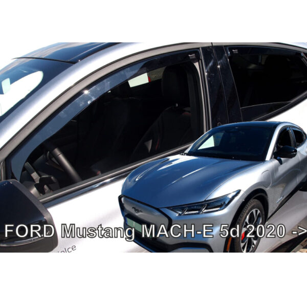 Heko ΑΝΕΜΟΘΡΑΥΣΤΕΣ ΓΙΑ FORD MUSTANG MACH-E 5D 2020+ ΣΕΤ ΑΥΤΟΚΙΝΗΤΟΥ ΑΠΟ ΕΥΚΑΜΠΤΟ ΦΙΜΕ ΠΛΑΣΤΙΚΟ HEKO - 4 ΤΕΜ.