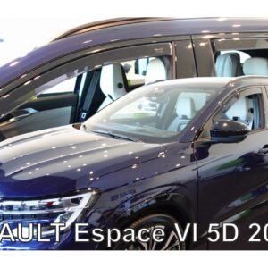 Heko ΑΝΕΜΟΘΡΑΥΣΤΕΣ ΓΙΑ RENAULT ESPACE 5D 2023+ ΣΕΤ ΑΥΤΟΚΙΝΗΤΟΥ ΑΠΟ ΕΥΚΑΜΠΤΟ ΦΙΜΕ ΠΛΑΣΤΙΚΟ HEKO - 4 ΤΕΜ