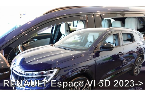 Heko ΑΝΕΜΟΘΡΑΥΣΤΕΣ ΓΙΑ RENAULT ESPACE 5D 2023+ ΣΕΤ ΑΥΤΟΚΙΝΗΤΟΥ ΑΠΟ ΕΥΚΑΜΠΤΟ ΦΙΜΕ ΠΛΑΣΤΙΚΟ HEKO - 4 ΤΕΜ