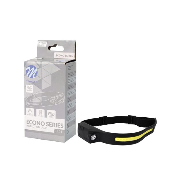 M-Tech ΦΑΚΟΣ ΚΕΦΑΛΗΣ ΕΡΓΑΣΙΑΣ 360lm 1LED COB 4W + 1LED 3W 4 ΛΕΙΤΟΥΡΓΙΩΝ (ΛΕΥΚΟ) M-TECH - 1 ΤΕΜ.