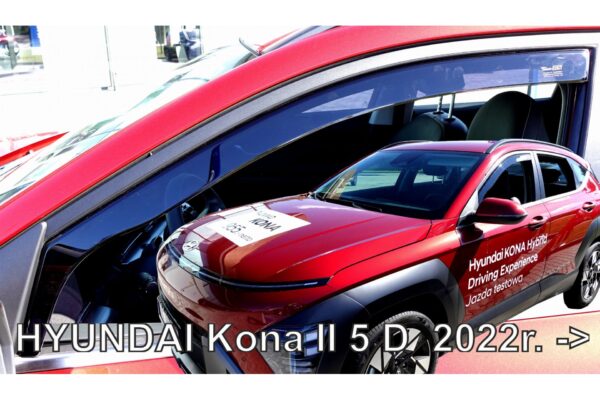 Heko ΑΝΕΜΟΘΡΑΥΣΤΕΣ ΓΙΑ HYUNDAI KONA 5D 04/2023+ ΖΕΥΓΑΡΙ ΑΠΟ ΕΥΚΑΜΠΤΟ ΦΙΜΕ ΠΛΑΣΤΙΚΟ HEKO - 2 ΤΕΜ.