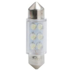 M-Tech ΛΑΜΠΑΚΙΑ ΠΛΑΦΟΝΙΕΡΑΣ C5W/C10W 12V 0,37W SV8,5 36mm LED 6xFlux 3mm ΠΡΑΣΙΝΟ   M-TECH - 1 ΤΕΜ.