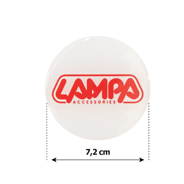 Race Axion LAMPA ΑΥΤΟΚΟΛΛΗΤΑ ΖΑΝΤΩΝ 7,2 cm ΛΕΥΚΟ/ΚΟΚΚΙΝΟ ΣΜΑΛΤΟΥ - 4 ΤΕΜ. - Image 2
