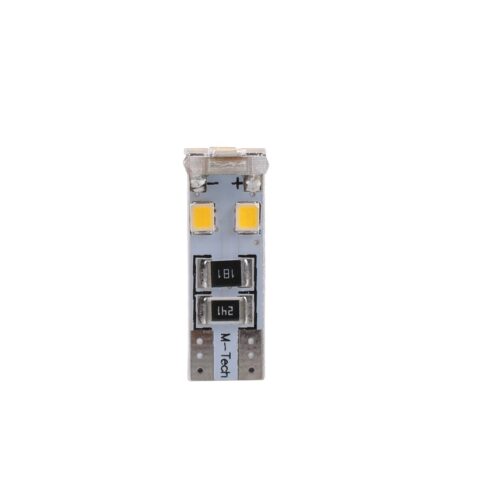 M-Tech T10 W5W 12V W2,1×9,5d LED 8xSMD3528 ΛΕΥΚΟ (ΚΑΡΦΩΤΟ CAN-BUS) BLISTER 2ΤΕΜ. M-TECH