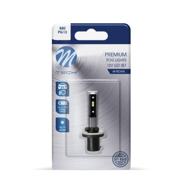 M-Tech H27-880 12V PG13 6xSMD1616 LED 6.000K 280lm PREMIUM FOG LED  M-TECH - 1 ΤΕΜ. - Image 2