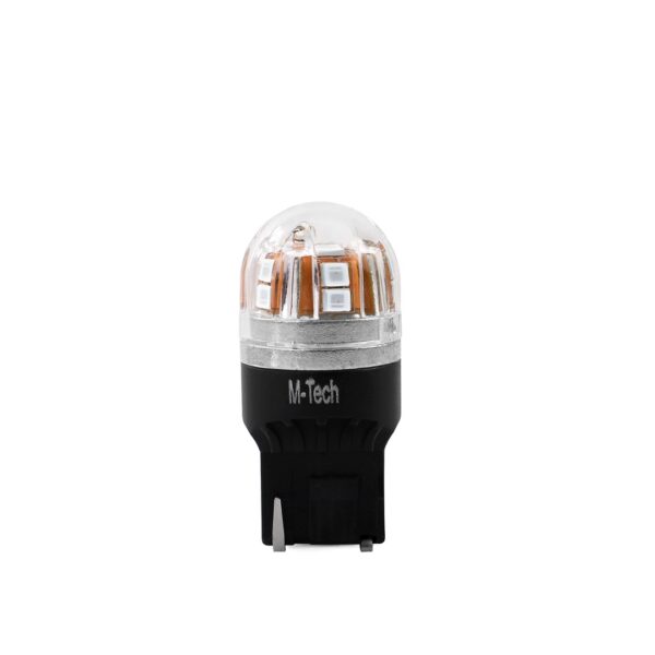 M-Tech W21W (T20) 12/24V W3x16d 15xSMD2835 LED ΚΟΚΚΙΝΟ CAN-BUS BLISTER  M-TECH - 1 ΤΕΜ.
