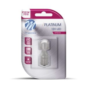 M-Tech PY21W 12/24V BAU15s 2,8W 450lm 4xHP LED CANBUS ΚΙΤΡΙΝΟ BLISTER M-TECH -1ΤΕΜ.