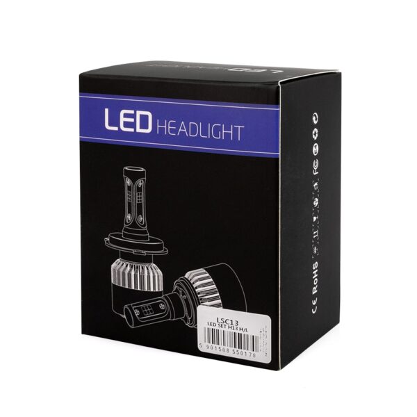 M-Tech H13  H/L 10>36V 6.500K 10.000lm 80W COB LED EPISTAR 1021 C6 KIT ΜΕ ΑΝΕΜΙΣΤΗΡΑΚΙ M-TECH - 2 ΤΕΜ. - Image 3