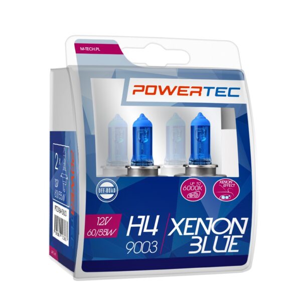 M-Tech H4 12V 60/55W P43t 5.000K POWERTEC XENON BLUE M-TECH -  2ΤΕΜ. - Image 3
