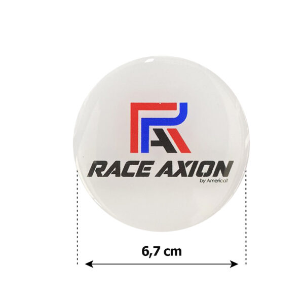 Race Axion RACE AXION ΑΥΤΟΚΟΛΛΗΤΑ ΖΑΝΤΩΝ 6,7 cm ΛΕΥΚΟ/ΜΠΛΕ/ΚΟΚΚΙΝΟ/ΜΑΥΡΟ ΣΜΑΛΤΟΥ - 4 ΤΕΜ. - Image 2