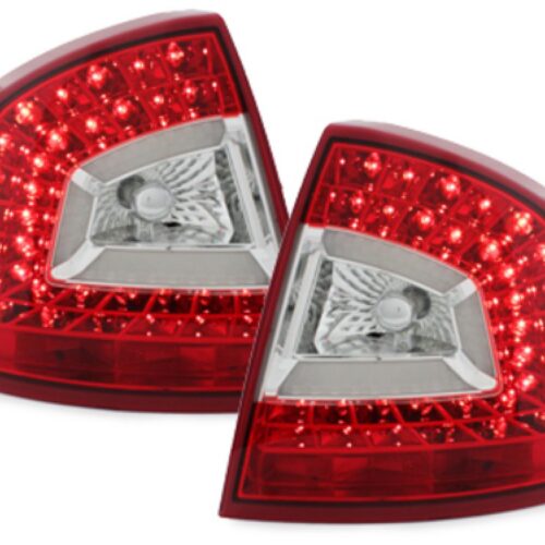 Dectane ΦΑΝΑΡΙΑ ΠΙΣΩ ΓΙΑ SKODA OCTAVIA 5 1Z LIM. 2004-2011 LiTEC LED RED/CLEAR – 2 ΤΕΜ