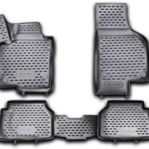 Novline ΜΑΡΚΕ ΠΑΤΑΚΙΑ ΣΕ ΣΚΑΦΗ TPE ΛΑΣΤΙΧΟ ΓΙΑ VW TIGUAN 12/2007-2016  ΣΕ ΜΑΥΡΟ ΧΡΩΜΑ NOVLINE - 4 ΤΕΜ.