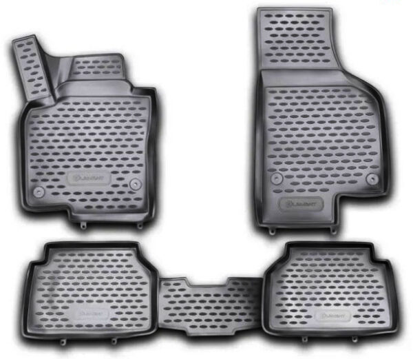Novline ΜΑΡΚΕ ΠΑΤΑΚΙΑ ΣΕ ΣΚΑΦΗ TPE ΛΑΣΤΙΧΟ ΓΙΑ VW TIGUAN 12/2007-2016  ΣΕ ΜΑΥΡΟ ΧΡΩΜΑ NOVLINE - 4 ΤΕΜ.