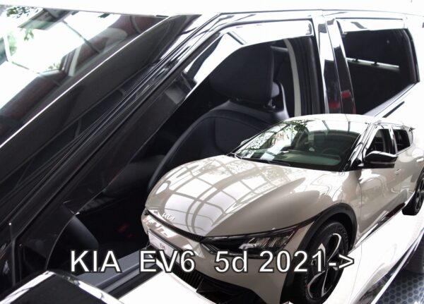 Heko ΑΝΕΜΟΘΡΑΥΣΤΕΣ ΓΙΑ KIA EV6 5D 2021+ ΣΕΤ ΑΥΤΟΚΙΝΗΤΟΥ ΑΠΟ ΕΥΚΑΜΠΤΟ ΦΙΜΕ ΠΛΑΣΤΙΚΟ HEKO - 4 ΤΕΜ.