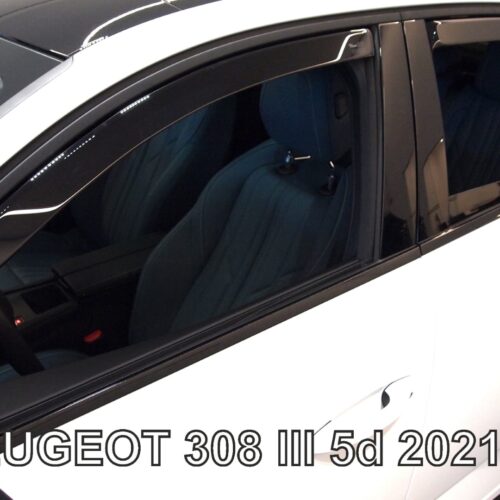 Heko ΑΝΕΜΟΘΡΑΥΣΤΕΣ ΓΙΑ PEUGEOT 308 5D 2021+ ΣΕΤ ΑΥΤΟΚΙΝΗΤΟΥ ΑΠΟ ΕΥΚΑΜΠΤΟ ΦΙΜΕ ΠΛΑΣΤΙΚΟ HEKO – 4 ΤΕΜ.