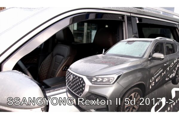 Heko ΑΝΕΜΟΘΡΑΥΣΤΕΣ ΓΙΑ SSANGYONG REXTON 5D 2017+ ΣΕΤ ΑΥΤΟΚΙΝΗΤΟΥ ΑΠΟ ΕΥΚΑΜΠΤΟ ΦΙΜΕ ΠΛΑΣΤΙΚΟ HEKO - 4 ΤΕΜ.