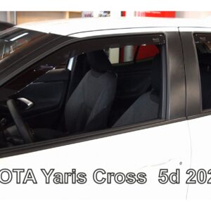 Heko ΑΝΕΜΟΘΡΑΥΣΤΕΣ ΓΙΑ TOYOTA YARIS CROSS 5D 2021+  ΣΕΤ ΑΥΤΟΚΙΝΗΤΟΥ ΑΠΟ ΕΥΚΑΜΠΤΟ ΦΙΜΕ ΠΛΑΣΤΙΚΟ HEKO - 4 ΤΕΜ.