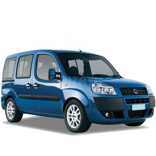 S-dizayn ΧΕΡΟΥΛΙΑ ΠΟΡΤΑΣ ΓΙΑ FIAT DOBLO 3D 2000-2010  ΧΡΩΜΙΟ ΜΕΤΑΛΛΙΚΑ