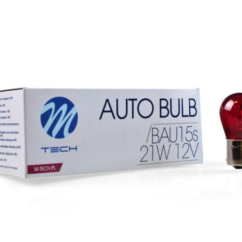 M-Tech BAU15s 12V 21W ΜΟΝΟΠΟΛΙΚΟ ΠΑΡΑΚΕΝΤΡΟ ΚΟΚΚΙΝΟ ΦΩΣ ΚΟΥΤΙ 10ΤΕΜ.