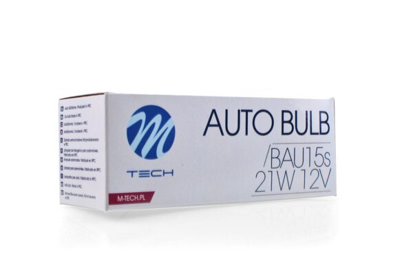 M-Tech BAU15s 12V 21W ΜΟΝΟΠΟΛΙΚΟ ΠΑΡΑΚΕΝΤΡΟ ΚΟΚΚΙΝΟ ΦΩΣ ΚΟΥΤΙ 10ΤΕΜ. - Image 3