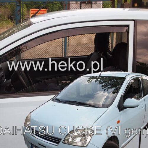 Heko ΑΝΕΜΟΘΡΑΥΣΤΕΣ ΓΙΑ DAIHATSU CUORE 6 3D L251 2003-2007 ΖΕΥΓΑΡΙ ΑΠΟ ΕΥΚΑΜΠΤΟ ΦΙΜΕ ΠΛΑΣΤΙΚΟ HEKO – 2 ΤΕΜ.