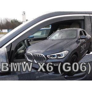 Heko ΑΝΕΜΟΘΡΑΥΣΤΕΣ ΓΙΑ BMW X6 G06 5D 2019-2021 ΖΕΥΓΑΡΙ ΑΠΟ ΕΥΚΑΜΠΤΟ ΦΙΜΕ ΠΛΑΣΤΙΚΟ HEKO - 2 ΤΕΜ.