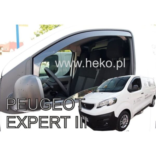 Heko ΑΝΕΜΟΘΡΑΥΣΤΕΣ ΓΙΑ CITROEN JUMPY 3 / SPACETOURER / TOYOTA PROACE 2 / PEUGEOT EXPERT 3 / TRAVELLER 2016+ / OPEL VIVARO 3 2019+ ΖΕΥΓΑΡΙ VAN ΑΠΟ ΕΥΚΑΜΠΤΟ ΦΙΜΕ ΠΛΑΣΤΙΚΟ HEKO - 2 ΤΕΜ. - Image 2