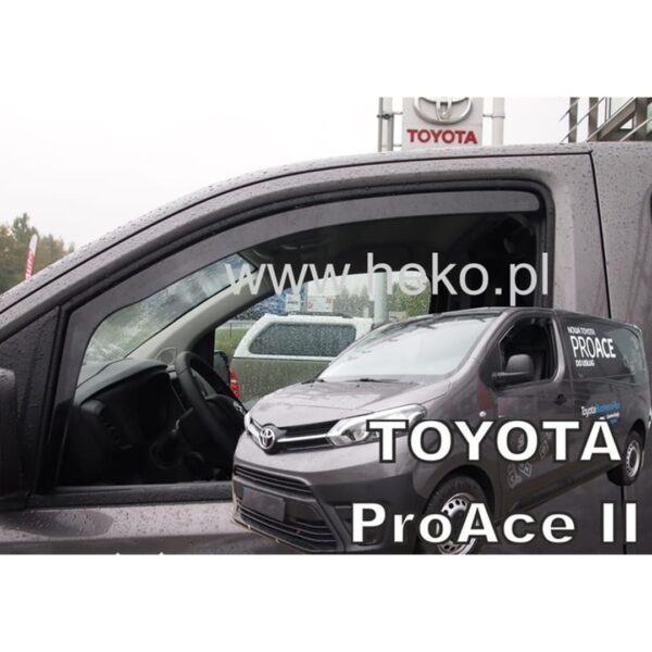 Heko ΑΝΕΜΟΘΡΑΥΣΤΕΣ ΓΙΑ CITROEN JUMPY 3 / SPACETOURER / TOYOTA PROACE 2 / PEUGEOT EXPERT 3 / TRAVELLER 2016+ / OPEL VIVARO 3 2019+ ΖΕΥΓΑΡΙ VAN ΑΠΟ ΕΥΚΑΜΠΤΟ ΦΙΜΕ ΠΛΑΣΤΙΚΟ HEKO - 2 ΤΕΜ. - Image 3