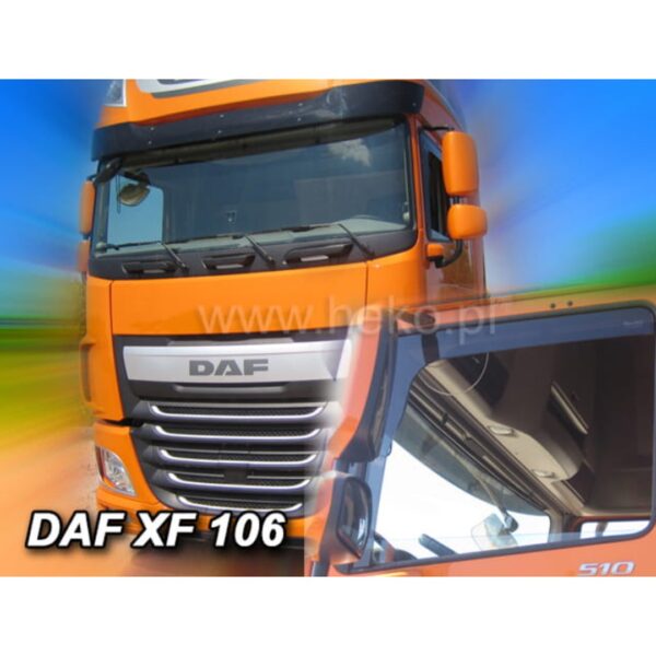 Heko ΑΝΕΜΟΘΡΑΥΣΤΕΣ ΓΙΑ DAF XF 106 2013-2021 ΖΕΥΓΑΡΙ ΑΠΟ ΕΥΚΑΜΠΤΟ ΦΙΜΕ ΠΛΑΣΤΙΚΟ HEKO - 2 ΤΕΜ.
