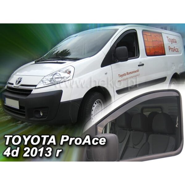 Heko ΑΝΕΜΟΘΡΑΥΣΤΕΣ ΓΙΑ PEUGEOT EXPERT 2007-2016 / JUMPY 4D 2007-2016 / SCUDO 2007-2016 / PROACE 4D 2013-2016 ΖΕΥΓΑΡΙ ΑΠΟ ΕΥΚΑΜΠΤΟ ΦΙΜΕ ΠΛΑΣΤΙΚΟ HEKO - 2 ΤΕΜ. - Image 2