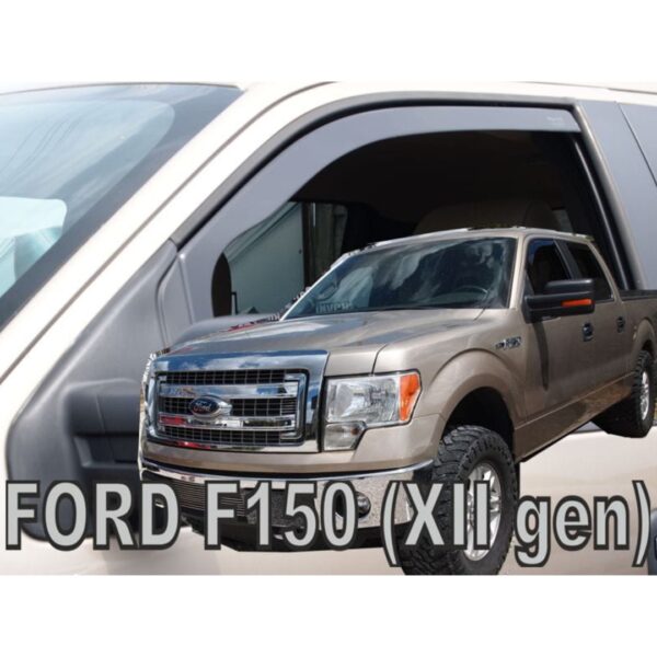 Heko ΑΝΕΜΟΘΡΑΥΣΤΕΣ ΓΙΑ FORD F-150 XLT 4D 2008-2014 ΖΕΥΓΑΡΙ ΑΠΟ ΕΥΚΑΜΠΤΟ ΦΙΜΕ ΠΛΑΣΤΙΚΟ HEKO - 2 ΤΕΜ.