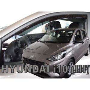 Heko ΑΝΕΜΟΘΡΑΥΣΤΕΣ ΓΙΑ HYUNDAI i10 5D 2019+ ΖΕΥΓΑΡΙ ΑΠΟ ΕΥΚΑΜΠΤΟ ΦΙΜΕ ΠΛΑΣΤΙΚΟ HEKO - 2 ΤΕΜ.
