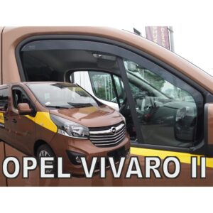 Heko ΑΝΕΜΟΘΡΑΥΣΤΕΣ ΓΙΑ OPEL VIVARO II 2014+ / RENAULT TRAFIC III 2014+ / NISSAN NV300 2018+ ΖΕΥΓΑΡΙ ΑΥΤΟΚΙΝΗΤΟΥ ΑΠΟ ΕΥΚΑΜΠΤΟ ΦΙΜΕ ΠΛΑΣΤΙΚΟ HEKO - 2 ΤΕΜ.