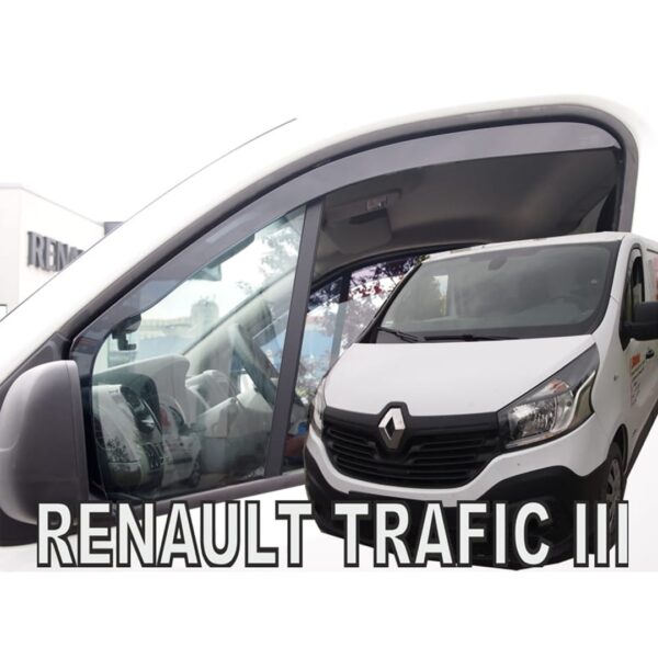 Heko ΑΝΕΜΟΘΡΑΥΣΤΕΣ ΓΙΑ OPEL VIVARO II 2014+ / RENAULT TRAFIC III 2014+ / NISSAN NV300 2018+ ΖΕΥΓΑΡΙ ΑΥΤΟΚΙΝΗΤΟΥ ΑΠΟ ΕΥΚΑΜΠΤΟ ΦΙΜΕ ΠΛΑΣΤΙΚΟ HEKO - 2 ΤΕΜ. - Image 2