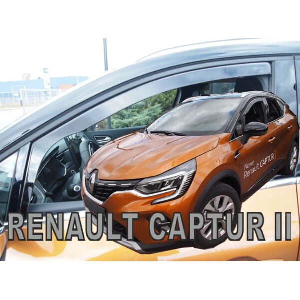 Heko ΑΝΕΜΟΘΡΑΥΣΤΕΣ ΓΙΑ RENAULT CAPTUR 5D 2019+ ΖΕΥΓΑΡΙ ΑΠΟ ΕΥΚΑΜΠΤΟ ΦΙΜΕ ΠΛΑΣΤΙΚΟ HEKO - 2 ΤΕΜ.