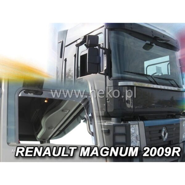 Heko ΑΝΕΜΟΘΡΑΥΣΤΕΣ ΓΙΑ RENAULT MAGNUM - MAGNUM 2 ΜΕ ΦΙΝΙΣΤΡΙΝΙ 2009+ ΖΕΥΓΑΡΙ ΑΠΟ ΕΥΚΑΜΠΤΟ ΦΙΜΕ ΠΛΑΣΤΙΚΟ HEKO - 2 ΤΕΜ.