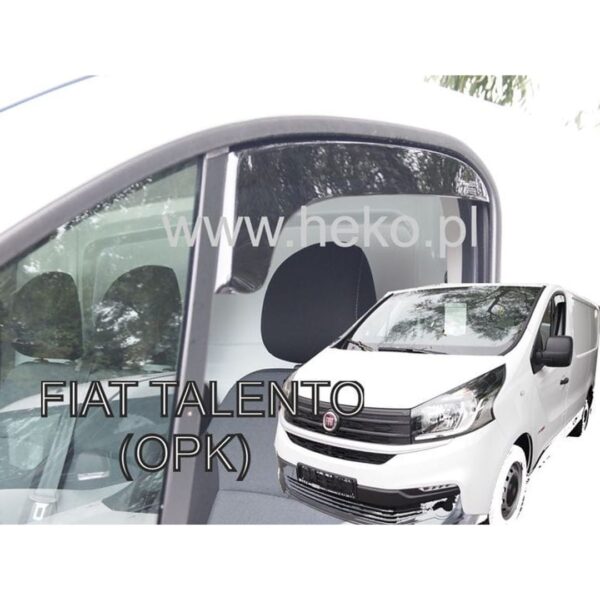 Heko ΑΝΕΜΟΘΡΑΥΣΤΕΣ ΓΙΑ FIAT TALENTO 2016+ / OPEL VIVARO 2 2014-2019 / RENAULT TRAFIC 3 2014+ ΚΟΝΤΟ ΖΕΥΓΑΡΙ VAN ΑΠΟ ΕΥΚΑΜΠΤΟ ΦΙΜΕ ΠΛΑΣΤΙΚΟ HEKO - 2 ΤΕΜ.