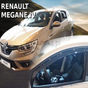 Heko ΑΝΕΜΟΘΡΑΥΣΤΕΣ ΓΙΑ RENAULT MEGANE 5D 2016+ ΖΕΥΓΑΡΙ ΑΠΟ ΕΥΚΑΜΠΤΟ ΦΙΜΕ ΠΛΑΣΤΙΚΟ HEKO - 2 ΤΕΜ.