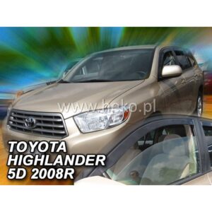 Heko ΑΝΕΜΟΘΡΑΥΣΤΕΣ ΓΙΑ TOYOTA HIGHLANDER 5D 2007+ ΖΕΥΓΑΡΙ ΑΥΤΟΚΙΝΗΤΟΥ ΑΠΟ ΕΥΚΑΜΠΤΟ ΦΙΜΕ ΠΛΑΣΤΙΚΟ HEKO - 2 ΤΕΜ.