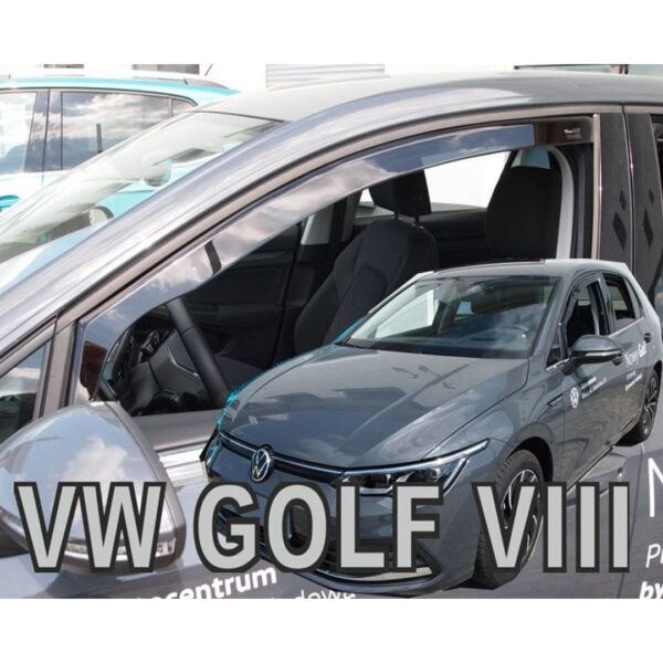 Heko ΑΝΕΜΟΘΡΑΥΣΤΕΣ ΓΙΑ VW GOLF 8 5D 2020+ ΖΕΥΓΑΡΙ ΑΠΟ ΕΥΚΑΜΠΤΟ ΦΙΜΕ ΠΛΑΣΤΙΚΟ HEKO - 2 ΤΕΜ.