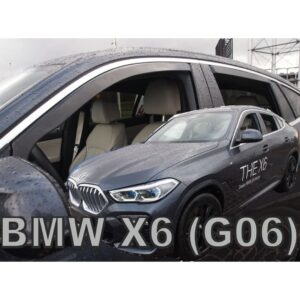 Heko ΑΝΕΜΟΘΡΑΥΣΤΕΣ ΓΙΑ BMW X6 G06 5D 2019+ ΣΕΤ ΑΥΤΟΚΙΝΗΤΟΥ ΑΠΟ ΕΥΚΑΜΠΤΟ ΦΙΜΕ ΠΛΑΣΤΙΚΟ HEKO - 4 ΤΕΜ.