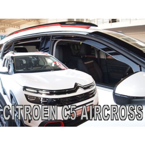 Heko ΑΝΕΜΟΘΡΑΥΣΤΕΣ ΓΙΑ CITROEN C5 AIRCROSS 5D 2019+ ΣΕΤ ΑΥΤΟΚΙΝΗΤΟΥ ΑΠΟ ΕΥΚΑΜΠΤΟ ΦΙΜΕ ΠΛΑΣΤΙΚΟ HEKO – 4 ΤΕΜ.