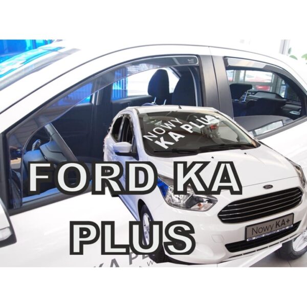 Heko ΑΝΕΜΟΘΡΑΥΣΤΕΣ ΓΙΑ FORD KA PLUS 5D 2014+ ΣΕΤ ΑΥΤΟΚΙΝΗΤΟΥ ΑΠΟ ΕΥΚΑΜΠΤΟ ΦΙΜΕ ΠΛΑΣΤΙΚΟ HEKO - 4 ΤΕΜ.