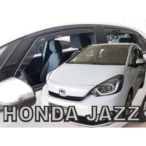 Heko ΑΝΕΜΟΘΡΑΥΣΤΕΣ ΓΙΑ HONDA JAZZ 5D 2019+ ΣΕΤ ΑΥΤΟΚΙΝΗΤΟΥ ΑΠΟ ΕΥΚΑΜΠΤΟ ΦΙΜΕ ΠΛΑΣΤΙΚΟ HEKO - 4 ΤΕΜ.