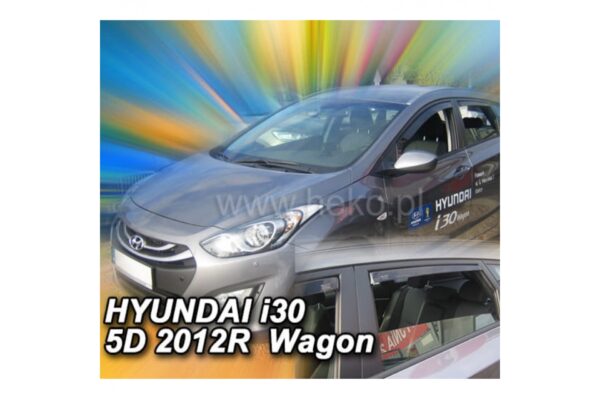 Heko ΑΝΕΜΟΘΡΑΥΣΤΕΣ ΓΙΑ HYUNDAI I30 5D STATIONWAGON 02/2012-2017 ΣΕΤ ΑΥΤΟΚΙΝΗΤΟΥ ΑΠΟ ΕΥΚΑΜΠΤΟ ΦΙΜΕ ΠΛΑΣΤΙΚΟ HEKO - 4 ΤΕΜ.