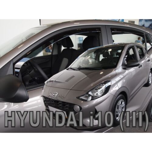 Heko ΑΝΕΜΟΘΡΑΥΣΤΕΣ ΓΙΑ HYUNDAI i10 5D 2019+ ΣΕΤ ΑΥΤΟΚΙΝΗΤΟΥ ΑΠΟ ΕΥΚΑΜΠΤΟ ΦΙΜΕ ΠΛΑΣΤΙΚΟ HEKO – 4 ΤΕΜ.