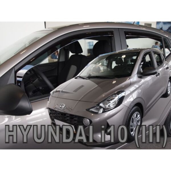 Heko ΑΝΕΜΟΘΡΑΥΣΤΕΣ ΓΙΑ HYUNDAI i10 5D 2019+ ΣΕΤ ΑΥΤΟΚΙΝΗΤΟΥ ΑΠΟ ΕΥΚΑΜΠΤΟ ΦΙΜΕ ΠΛΑΣΤΙΚΟ HEKO - 4 ΤΕΜ.