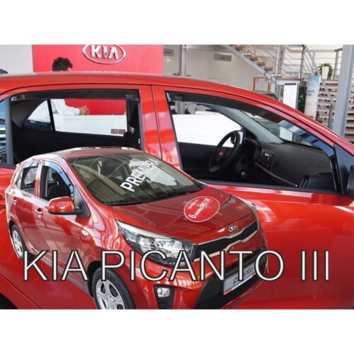 Heko ΑΝΕΜΟΘΡΑΥΣΤΕΣ ΓΙΑ KIA PICANTO III 5D 2017+ – ΣΕΤ ΑΥΤΟΚΙΝΗΤΟΥ ΑΠΟ ΕΥΚΑΜΠΤΟ ΦΙΜΕ ΠΛΑΣΤΙΚΟ HEKO – 4 ΤΕΜ.